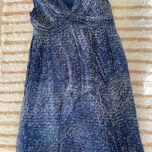 Silk blue Max Studio light  dress